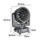 Waterproof 19x40W BEE Eyes RGBW LED Wash Light Magnesium Alloy